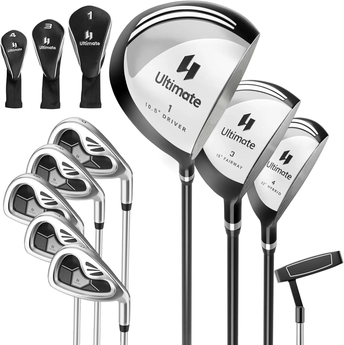 Tangkula 9/10 Pieces Men's Complete Golf Clubs Set Right Hand
