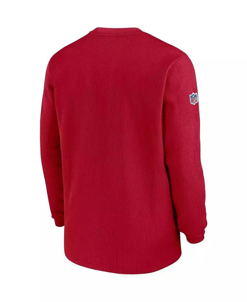 Nike | Men's Red Tampa Bay Buccaneers 2023 Sideline Throwback Heavy Brushed Waffle Long Sleeve T-shirt