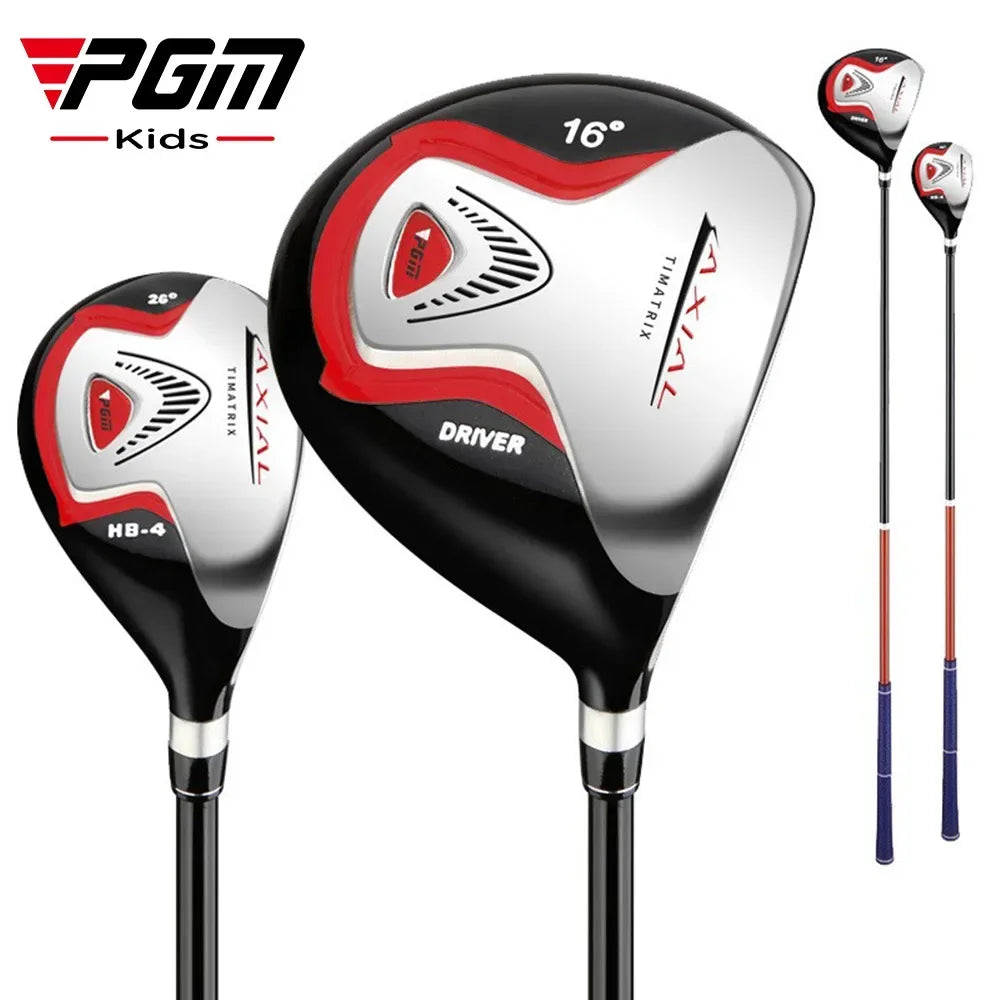 PGM Kids Golf Clubs Set Boys Girls Beginner's Golf Training Wood Iron Swing Putter with Bag Children 3-12 Years Old JRTG003