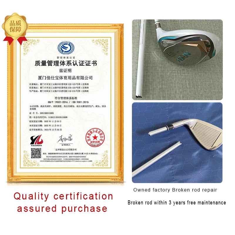 Singelila New Iron Golf Club Kids Complete Golf Club Set 3-12 Year Old Girls Boys Teen Par 5 Golf Bag Birthday Gift Iron Set