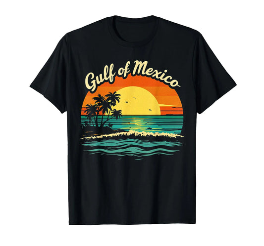 Gulf Of Mexico Beach Palms Summer Vacation T-Shirt