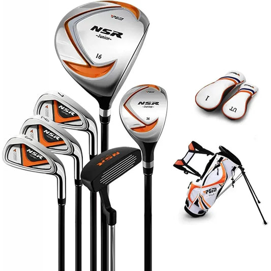 Golf Club Set - Junior Complete for Kids Children - Right Handed - Driver(#1), Hybrid, Iron(#7,#9,#S), Putter, Gol