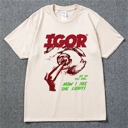 Golf Wang Igor Tyler The Creator Rapper Hip Hop Music Black Cotton Men's T-shirt Casual tee Unisex Swag