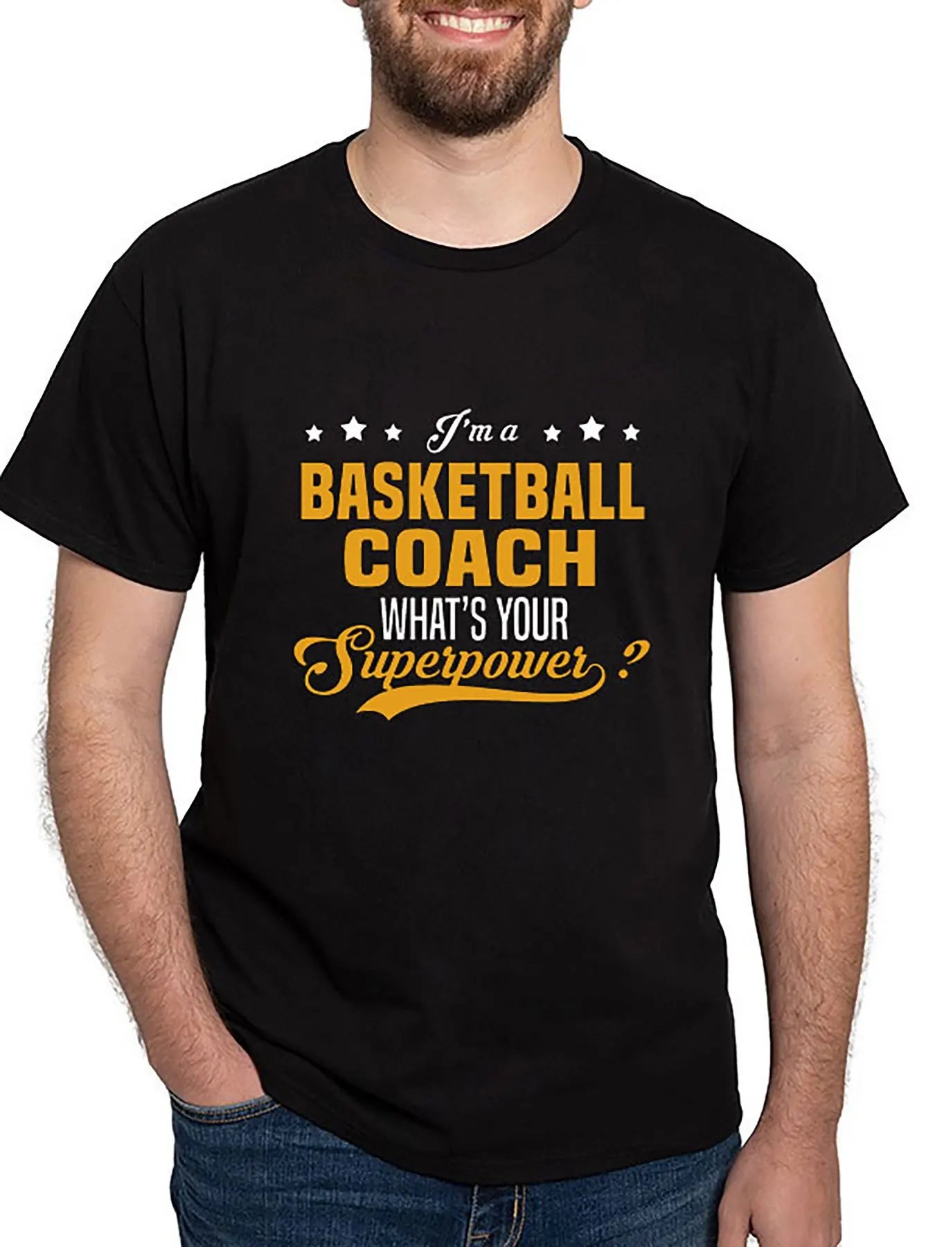 Basketball Coach 163062 funny Men’s Short Sleeve Graphic T-shirt Collection black