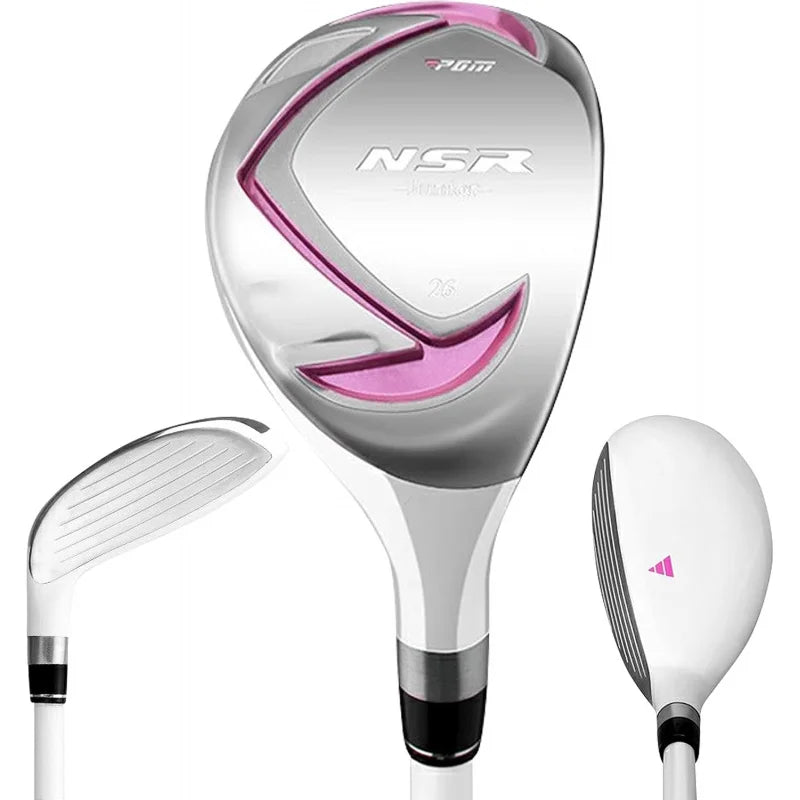 Golf Club Set - Junior Complete  for Kids Children - Right Handed - Driver(#1), Hybrid, Iron(#7,#9,#S), Putter,Stand Bag