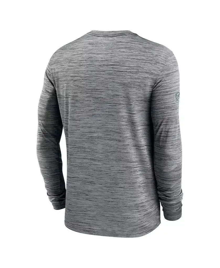 Nike | Men's Gray Philadelphia Eagles 2024 Sideline Velocity Performance Long Sleeve T-Shirt