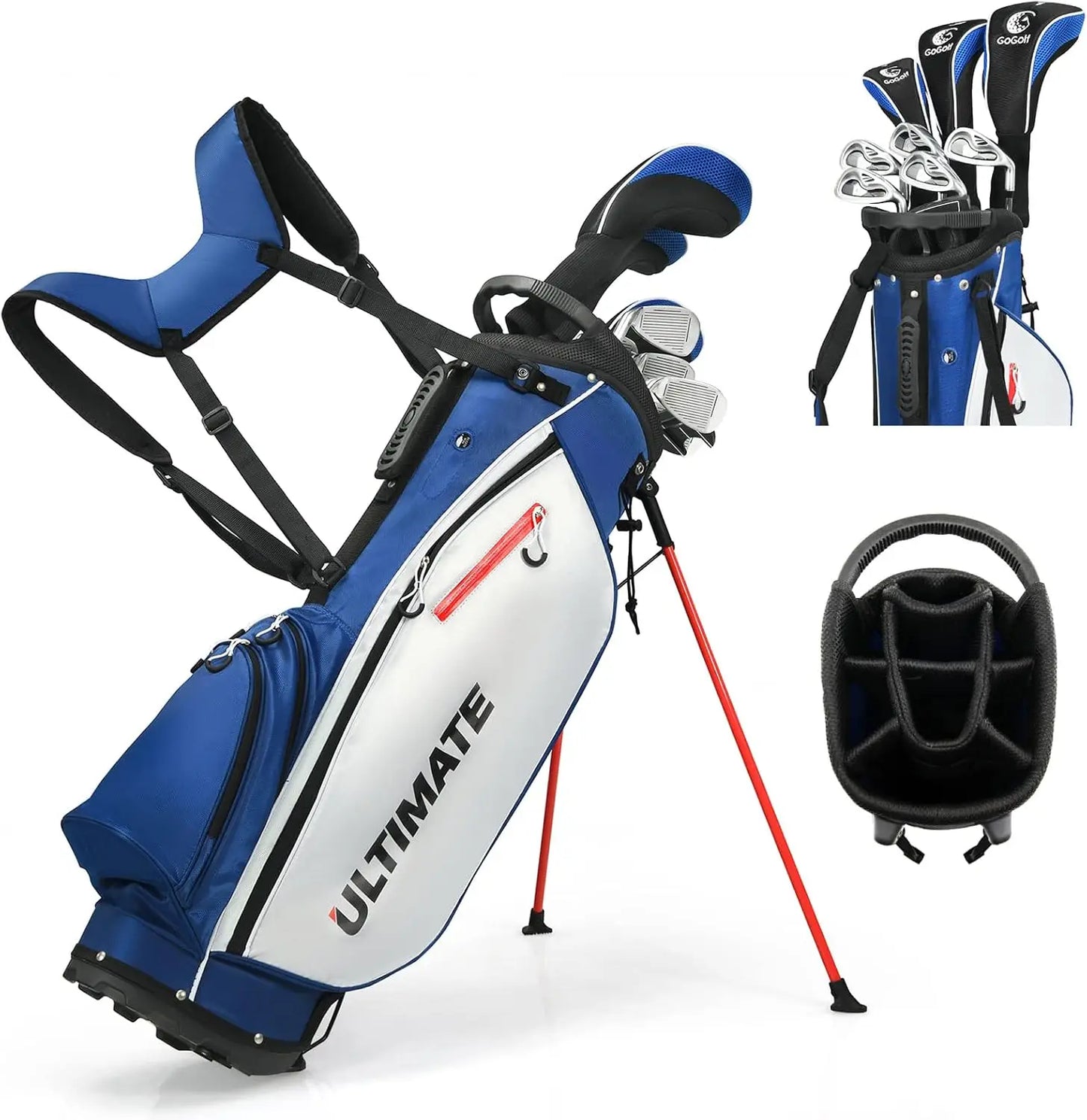 Tangkula 9/10 Pieces Men's Complete Golf Clubs Set Right Hand