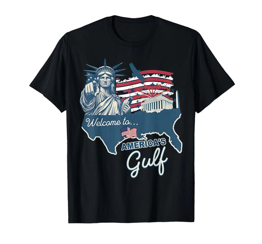 Funny Mexico America Retro Welcome To America's Gulf T-Shirt