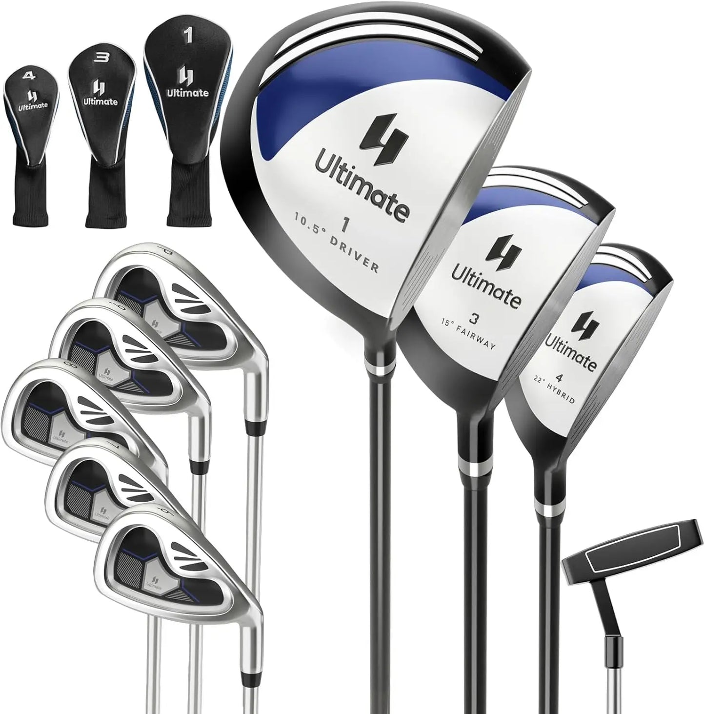 Tangkula 9/10 Pieces Men's Complete Golf Clubs Set Right Hand