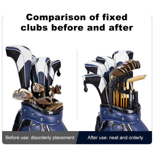 Golf Club Organizer Holds 9 Clubs Golf Club Holder Rack Adjustable Width Golf Club Display Bracket Anti-Shake Golf Accessories