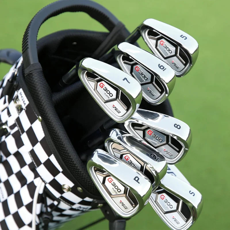 Men's G300 Type Complete Golf Club Set - Titanium #1 Driver, Stainless Steel Irons, High Forgiveness Putter, with Stand Bag