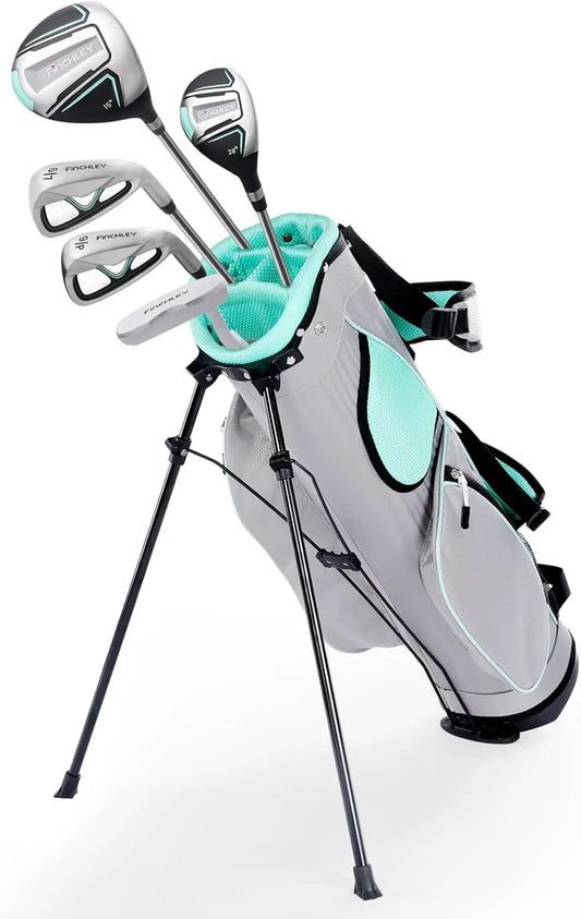 FINCHLEY Kids Golf Clubs Set for Boys & Girls Aged 8-12, Includes Driver, Hybrid, 7# & 9# Irons, and Putter for Right Hand