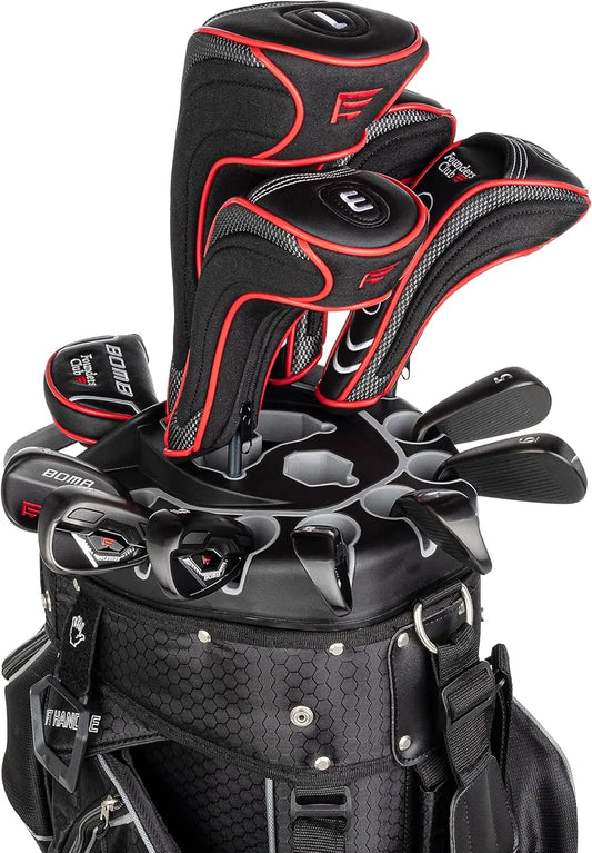 Golf Club Set with 14 Way Organizer Golf Black Bag Right Hand