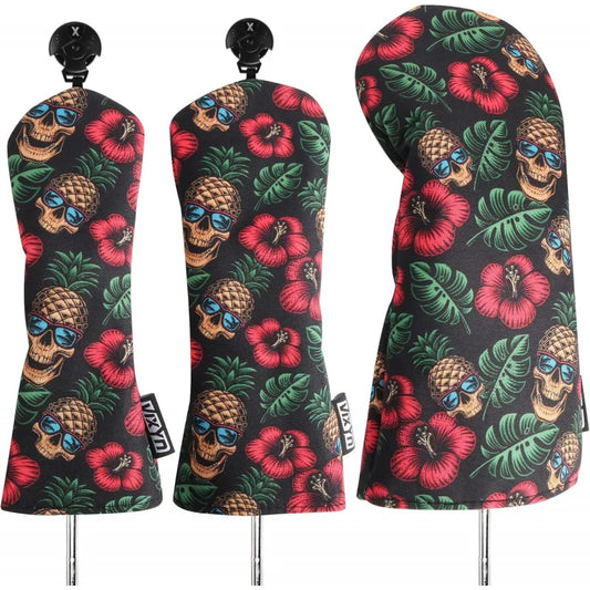 3 Golf Club Covers for Driver, Woods and Hybrid - Driver Headcover to Fit All Golf Clubs