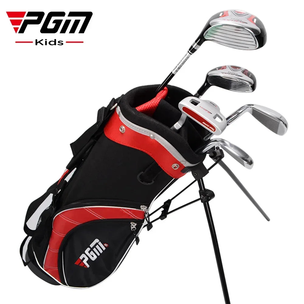 PGM Kids Golf Clubs Set Boys Girls Beginner's Golf Training Wood Iron Swing Putter with Bag Children 3-12 Years Old JRTG003