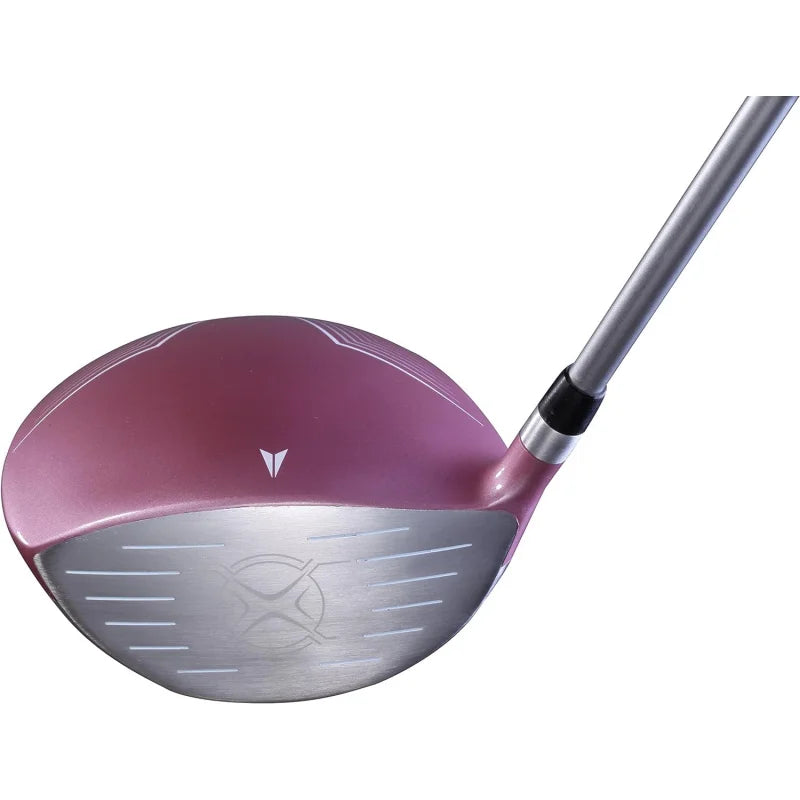 XD1 Ladies Womens Complete Right Handed Golf Clubs Set Includes Titanium Driver, S.S. Fairway, S.S. Hybrid, S.S. 6-PW Irons, Put