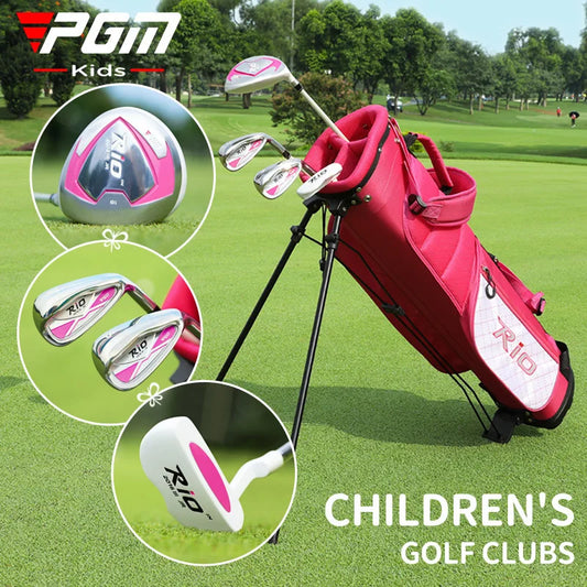 PGM Children's Golf Clubs Boys and Girls Beginner A Complete Set of Golf Clubs Teen Carbon Shaft JRTG017
