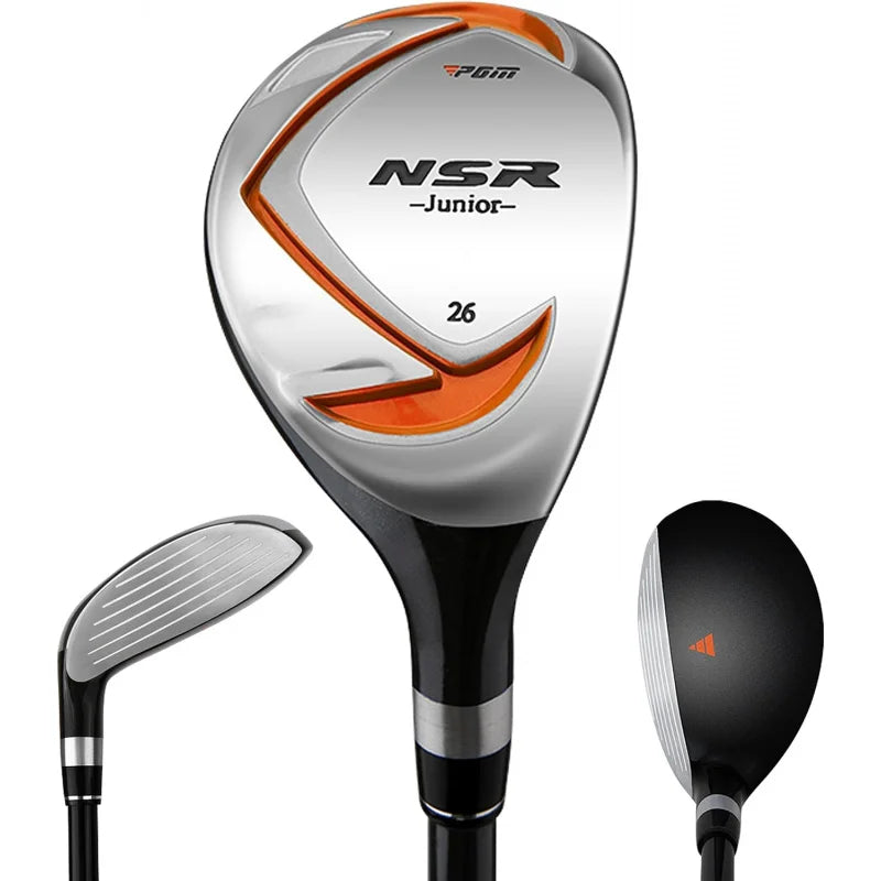 Golf Club  - Junior Complete  Set for Kids Children - Right Handed - Driver(#1), Hybrid, Iron(#7,#9,#S), Putter, Gol