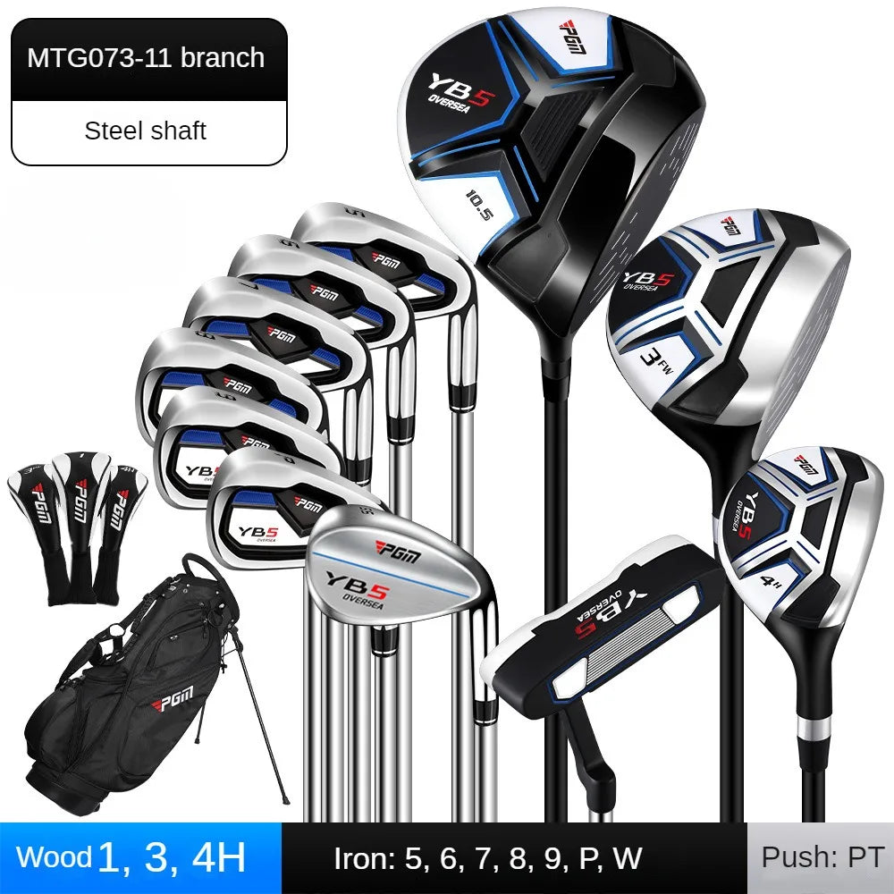 PGM New Golf Club Set for Men 11 Pcs Beginner's Training Golf Rod Men's Golf Set Right Hand Combo Set MTG073