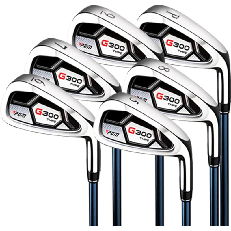 Men's G300 Type Complete Golf Club Set - Titanium #1 Driver, Stainless Steel Irons, High Forgiveness Putter, with Stand Bag