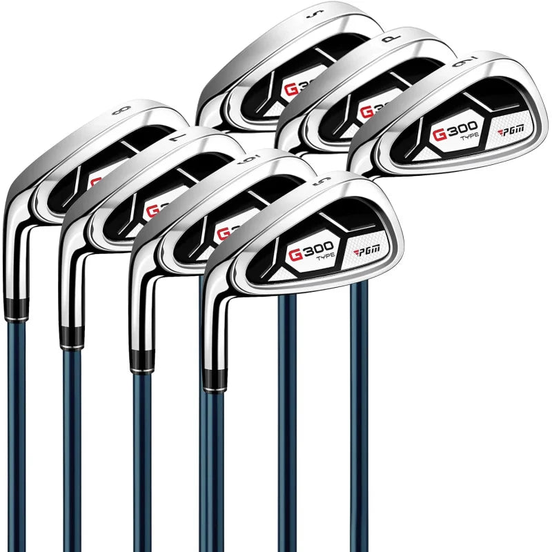 Men's G300 Type Complete Golf Club Set - Titanium #1 Driver, Stainless Steel Irons, High Forgiveness Putter, with Stand Bag