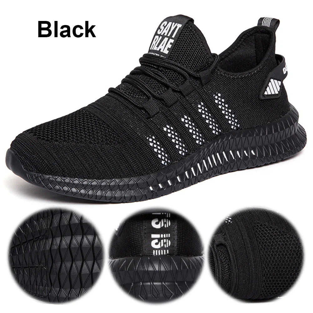 Mens Slip On Walking Shoes Lightweight Running Shoes Breathable Tennis Sneakers for Athletic Workout Gym Indoor Outdoor
