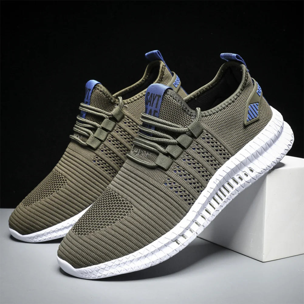 Mens Slip On Walking Shoes Lightweight Running Shoes Breathable Tennis Sneakers for Athletic Workout Gym Indoor Outdoor