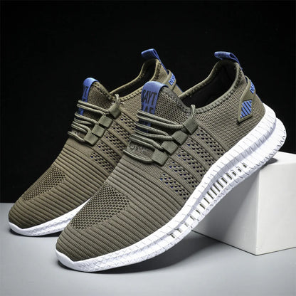 Mens Slip On Walking Shoes Lightweight Running Shoes Breathable Tennis Sneakers for Athletic Workout Gym Indoor Outdoor